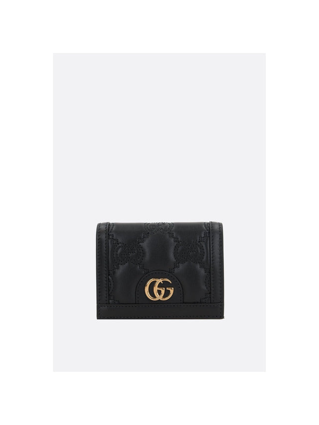 GG Leather Compact Wallet-GUCCI-JOHN JULIA