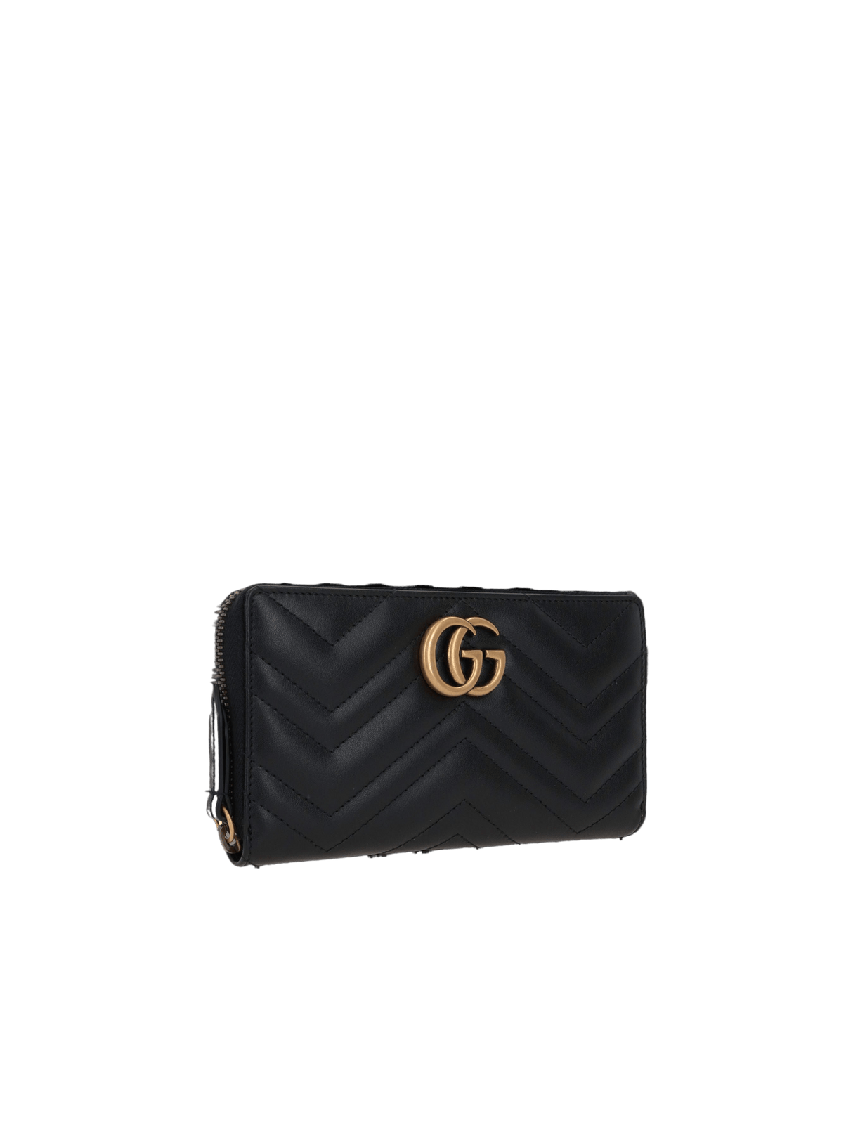 GG Marmont Quilted Leather Zip-Around Wallet-GUCCI-JOHN JULIA