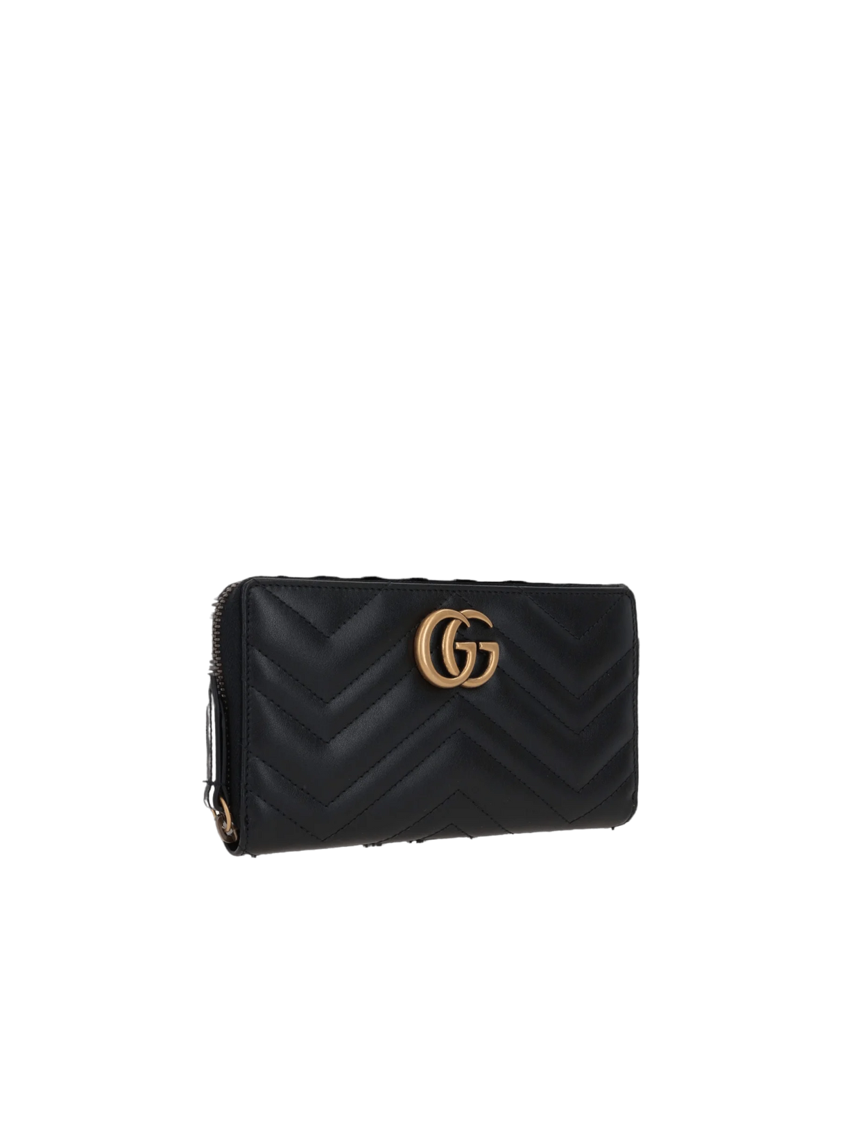 GG Marmont Quilted Leather Zip-Around Wallet-GUCCI-JOHN JULIA