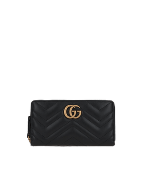 GG Marmont Quilted Leather Zip-Around Wallet-GUCCI-JOHN JULIA