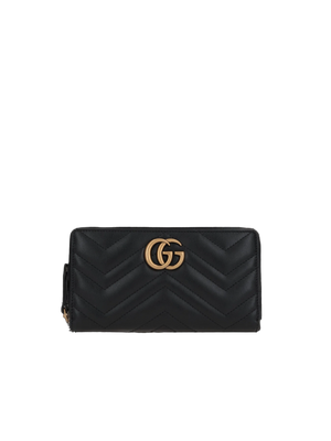 GG Marmont Quilted Leather Zip-Around Wallet-GUCCI-JOHN JULIA