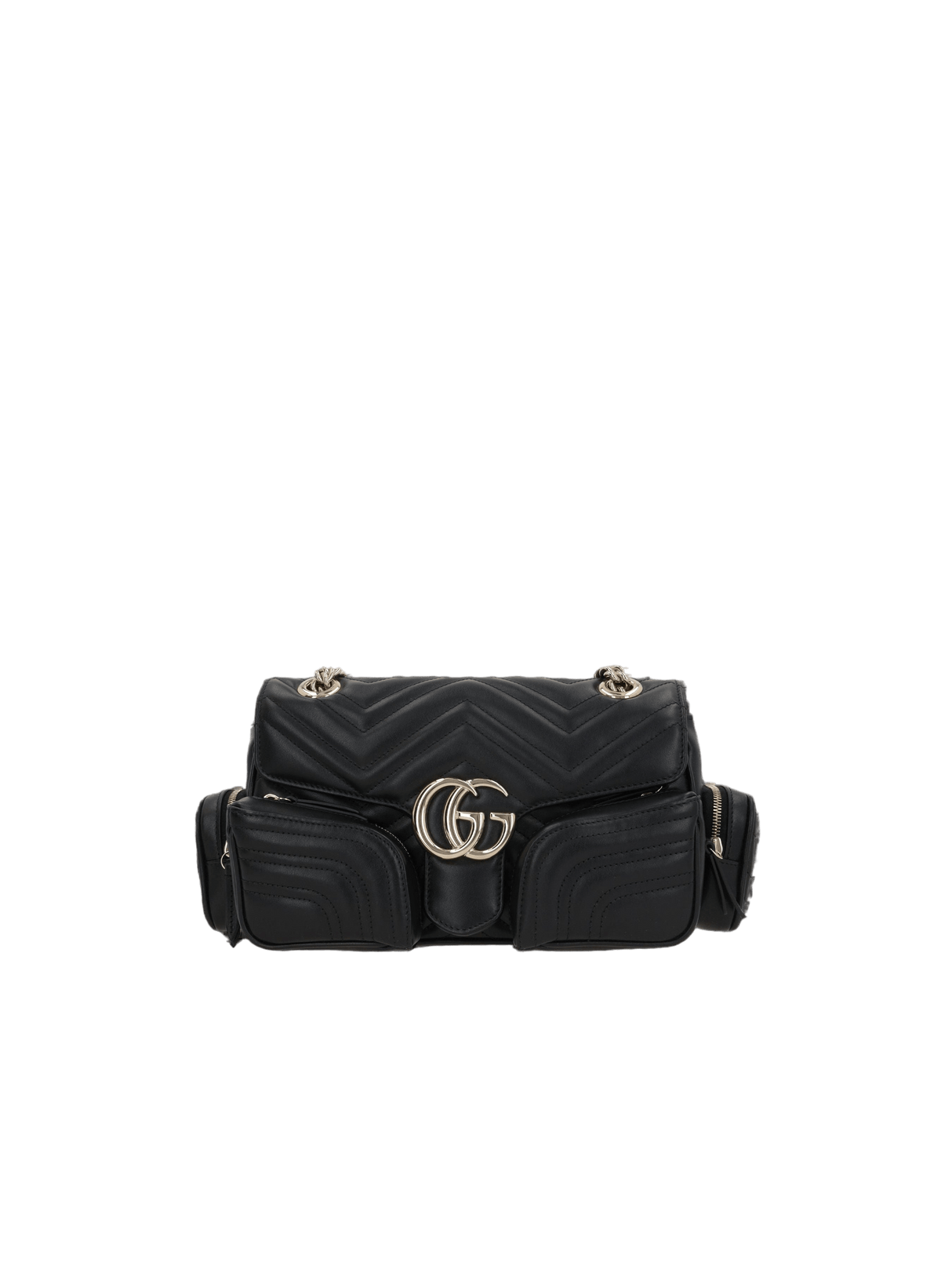 GG Marmont Small Multi-Pocket Shoulder Bag-GUCCI-JOHN JULIA