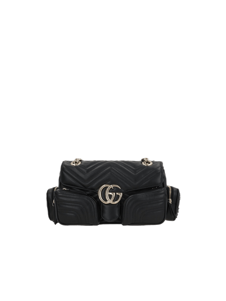 GG Marmont Small Multi-Pocket Shoulder Bag-GUCCI-JOHN JULIA