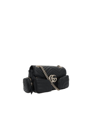 GG Marmont Small Multi-Pocket Shoulder Bag-GUCCI-JOHN JULIA