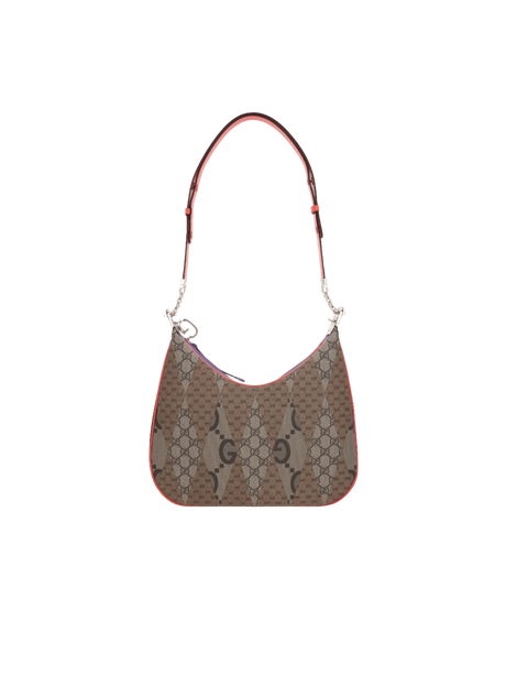 GG Patchwork Canvas Attache Large Shoulder Bag-GUCCI-JOHN JULIA