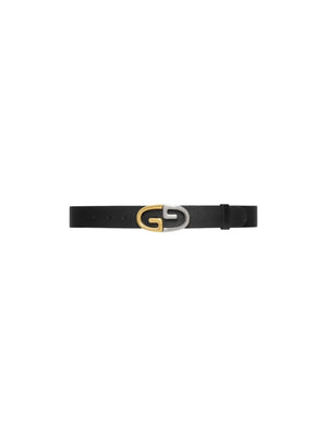 GG Smooth Leather Belt-GUCCI-JOHN JULIA