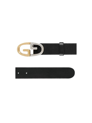 GG Smooth Leather Belt-GUCCI-JOHN JULIA