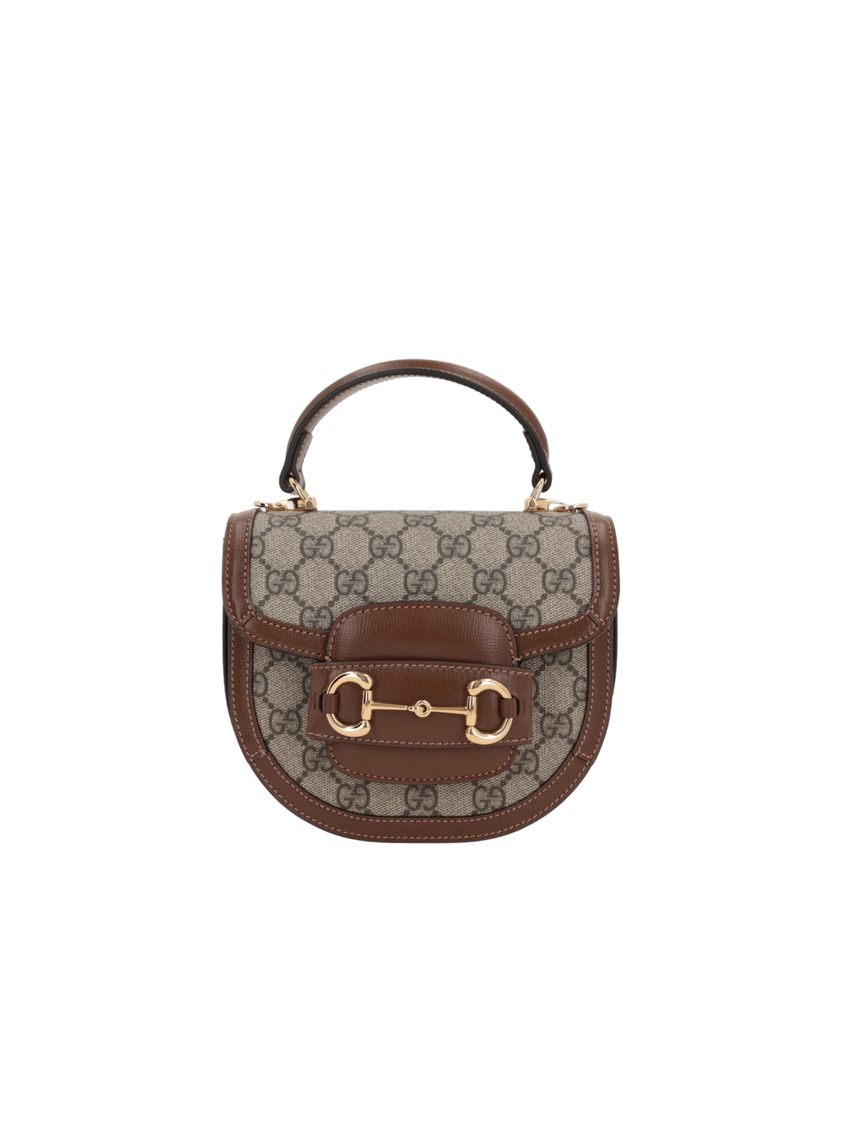 GUCCI-GG Supreme Canvas Horsebit 1955 Mini Handbag-JOHN JULIA