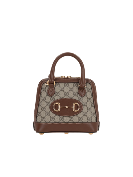 GG Supreme Canvas Horsebit 1955 Mini Handbag-GUCCI-JOHN JULIA