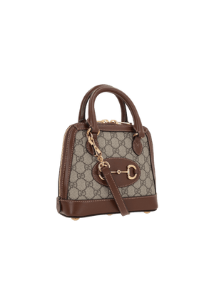 GG Supreme Canvas Horsebit 1955 Mini Handbag-GUCCI-JOHN JULIA