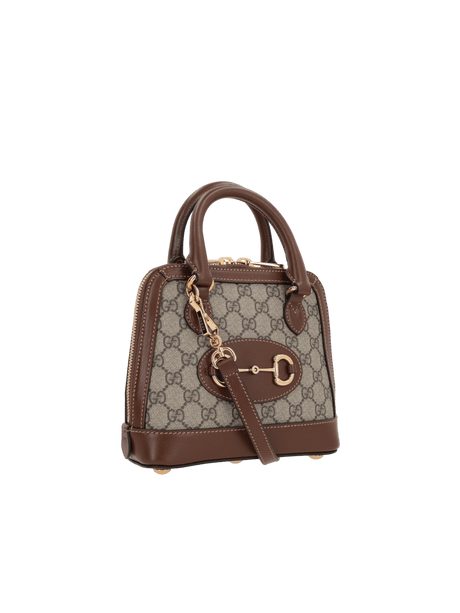 GG Supreme Canvas Horsebit 1955 Mini Handbag-GUCCI-JOHN JULIA