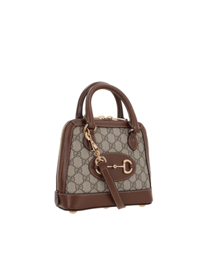 GG Supreme Canvas Horsebit 1955 Mini Handbag-GUCCI-JOHN JULIA