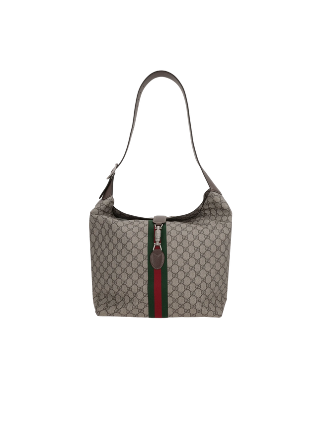 GG Supreme Canvas Jackie 1961 Medium Shoulder Bag-GUCCI-JOHN JULIA