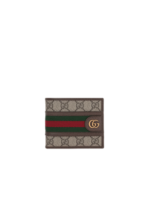 GG Supreme Canvas Ophidia Bi-Fold Wallet-GUCCI-JOHN JULIA