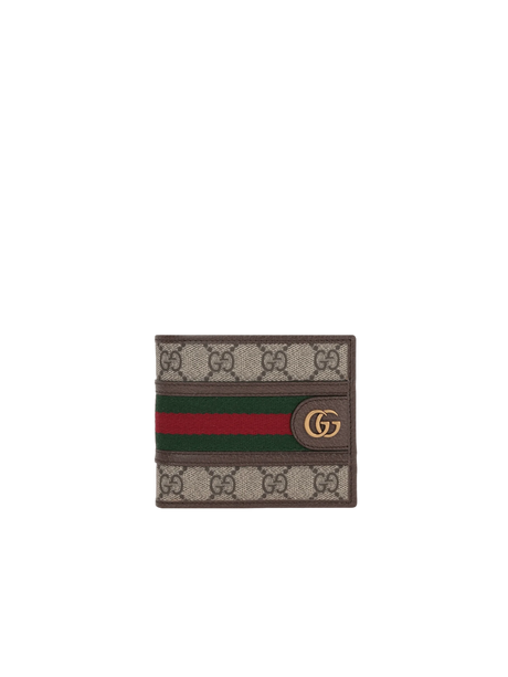 GG Supreme Canvas Ophidia Bi-Fold Wallet-GUCCI-JOHN JULIA