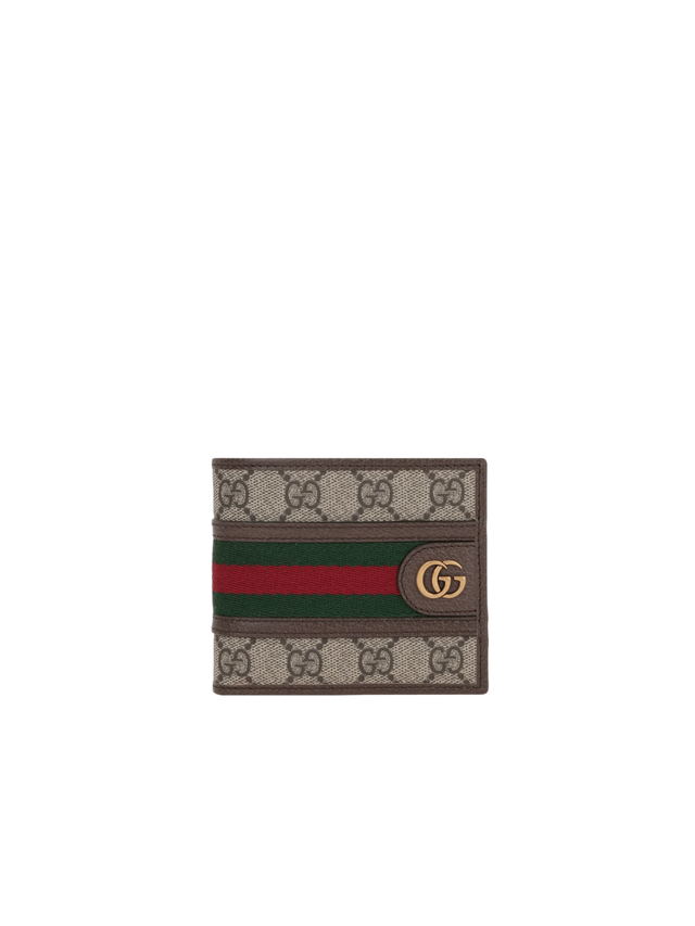 GG Supreme Canvas Ophidia Bi-Fold Wallet-GUCCI-JOHN JULIA