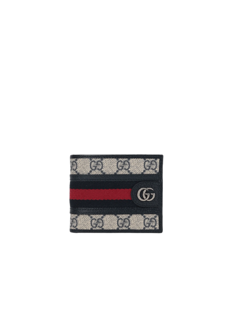 GG Supreme Canvas Ophidia Bi-Fold Wallet-GUCCI-JOHN JULIA