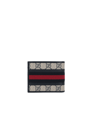 GG Supreme Canvas Ophidia Bi-Fold Wallet-GUCCI-JOHN JULIA