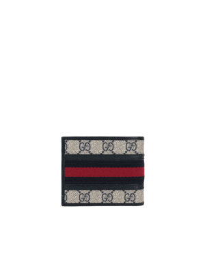 GG Supreme Canvas Ophidia Bi-Fold Wallet-GUCCI-JOHN JULIA