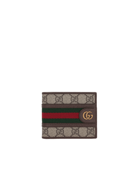 GG Supreme Canvas Ophidia Bi-Fold Wallet-GUCCI-JOHN JULIA