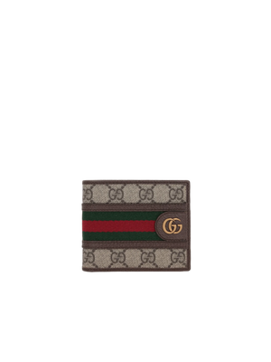 GG Supreme Canvas Ophidia Bi-Fold Wallet-GUCCI-JOHN JULIA