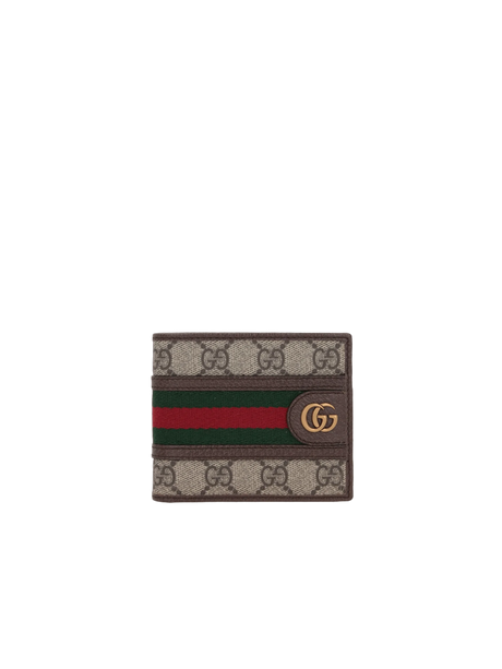 GG Supreme Canvas Ophidia Bi-Fold Wallet-GUCCI-JOHN JULIA