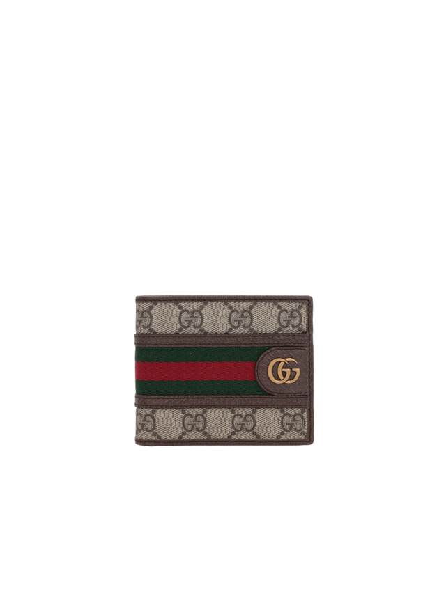 GG Supreme Canvas Ophidia Bi-Fold Wallet-GUCCI-JOHN JULIA