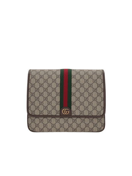 GG Supreme Canvas Ophidia Medium Shoulder Bag-GUCCI-JOHN JULIA