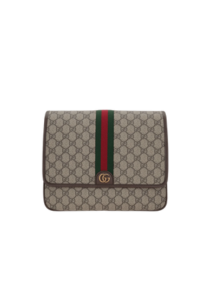 GG Supreme Canvas Ophidia Medium Shoulder Bag-GUCCI-JOHN JULIA