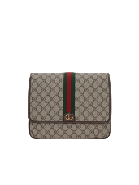 GG Supreme Canvas Ophidia Medium Shoulder Bag-GUCCI-JOHN JULIA