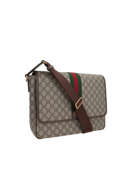 GG Supreme Canvas Ophidia Messenger Bag-GUCCI-JOHN JULIA