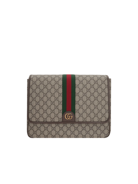 GG Supreme Canvas Ophidia Messenger Bag-GUCCI-JOHN JULIA