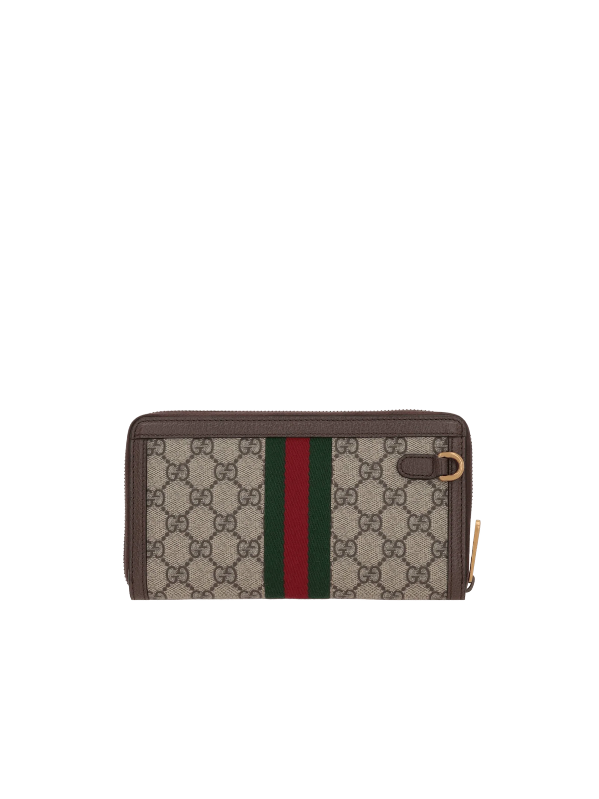 GUCCI-GG Supreme Canvas Ophidia Zip Around Wallet-JOHN JULIA