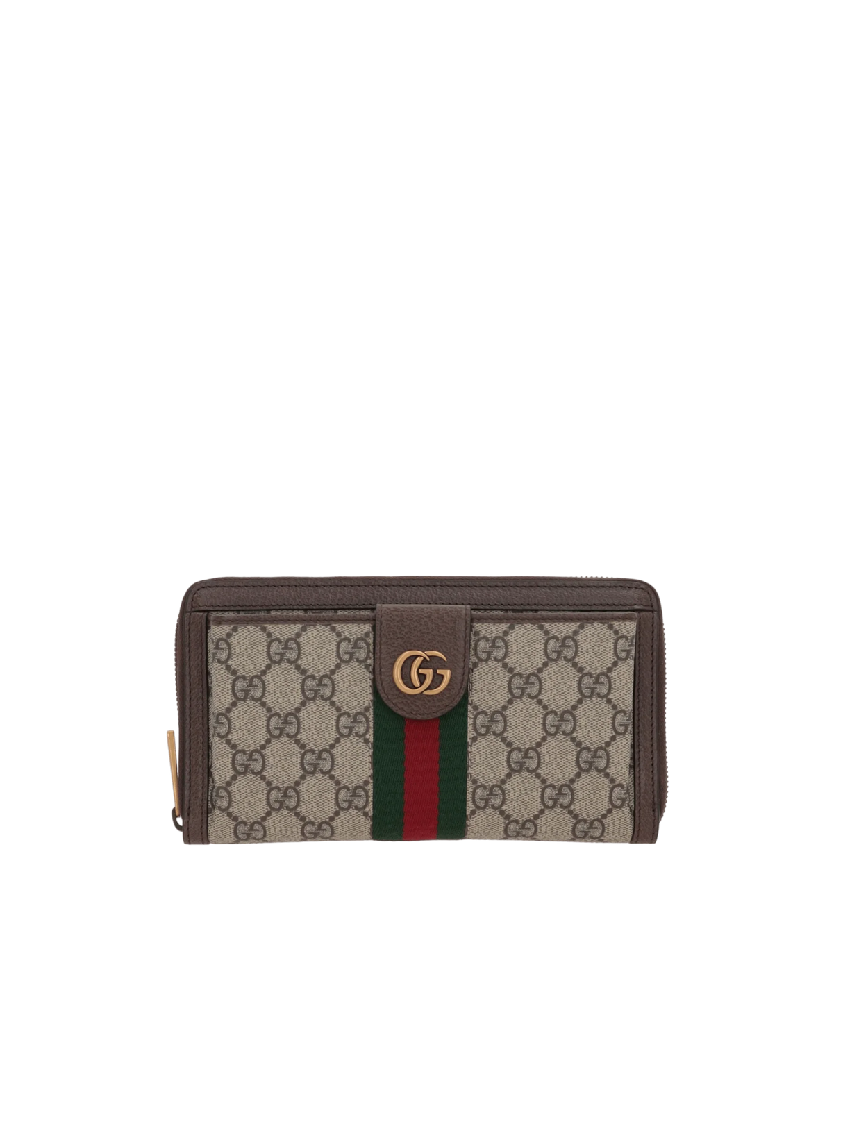 GUCCI-GG Supreme Canvas Ophidia Zip Around Wallet-JOHN JULIA