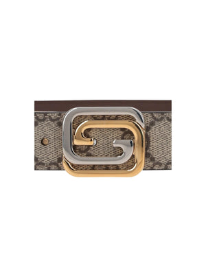 GG Supreme Coated Canvas Reversible Belt-GUCCI-JOHN JULIA