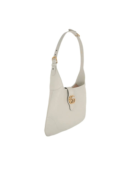 GUCCI-Grainy Leather Aphrodite Medium Hobo Bag-JOHN JULIA