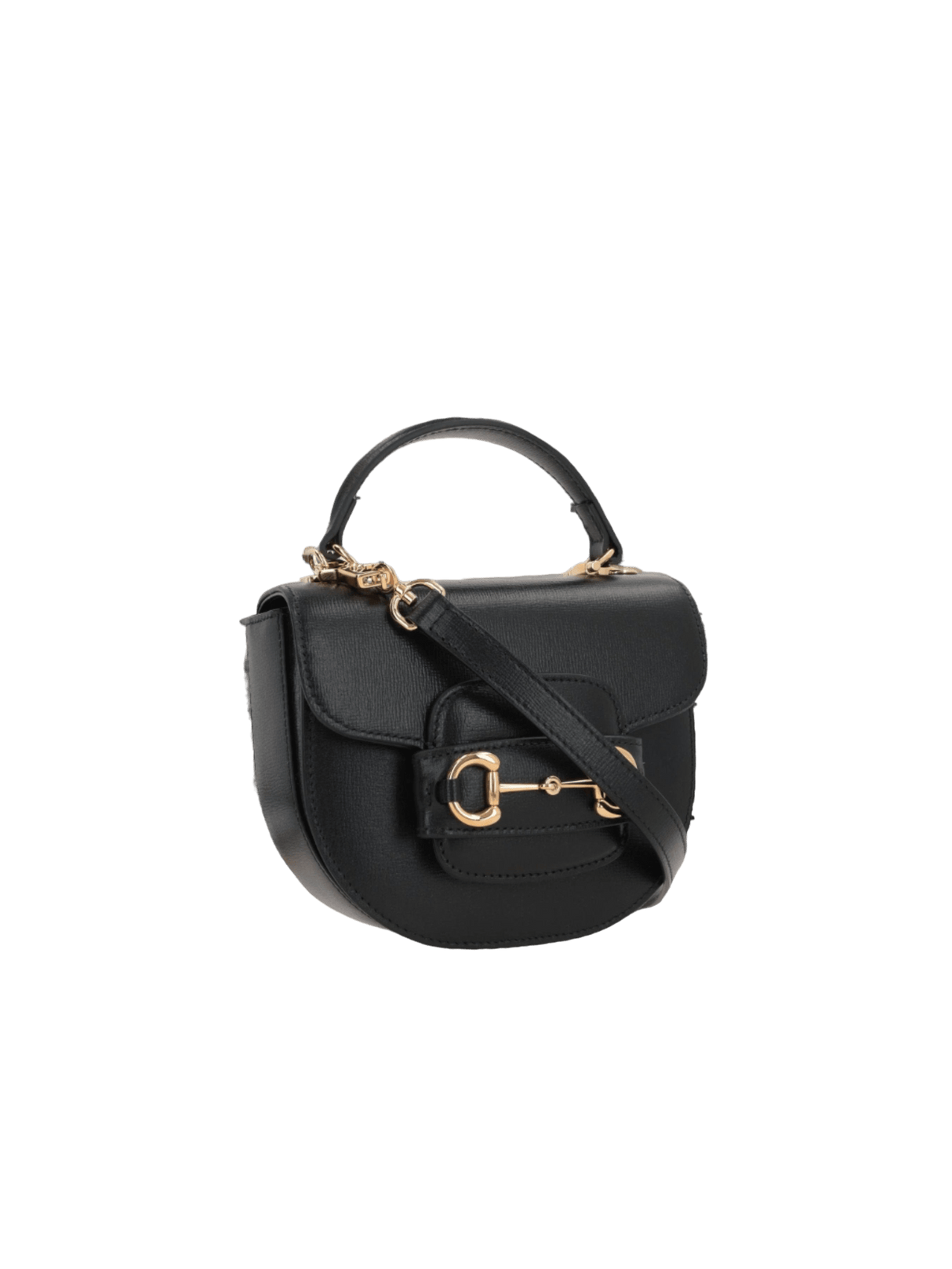 Grainy Leather Horsebit 1955 Mini Handbag-GUCCI-JOHN JULIA