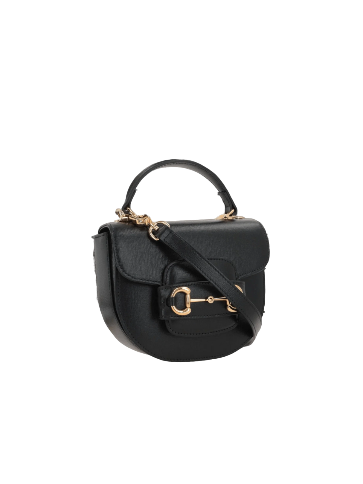 Grainy Leather Horsebit 1955 Mini Handbag-GUCCI-JOHN JULIA