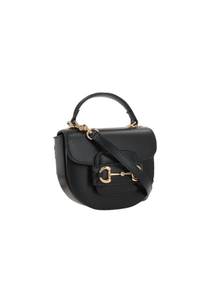 Grainy Leather Horsebit 1955 Mini Handbag-GUCCI-JOHN JULIA