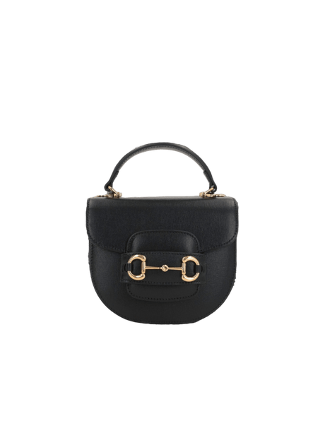 Grainy Leather Horsebit 1955 Mini Handbag-GUCCI-JOHN JULIA