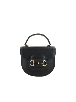 Grainy Leather Horsebit 1955 Mini Handbag-GUCCI-JOHN JULIA