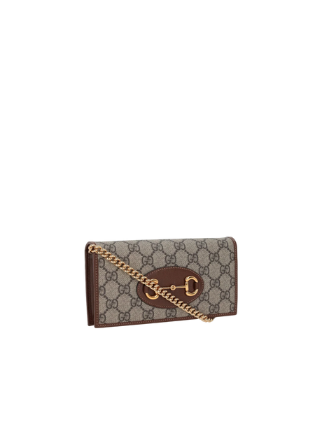 Horsebit 1955 Chain Wallet-GUCCI-JOHN JULIA