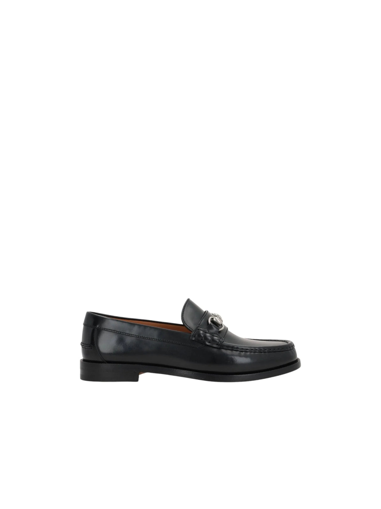 Horsebit Brushed Leather Loafers-GUCCI-JOHN JULIA