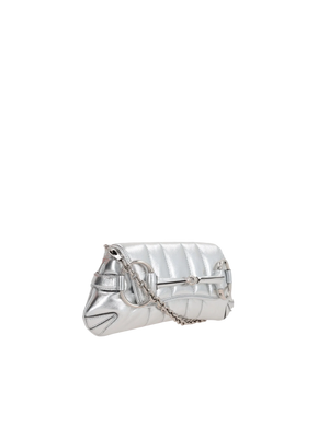 Horsebit Chain Laminated Leather Shoulder Bag-GUCCI-JOHN JULIA