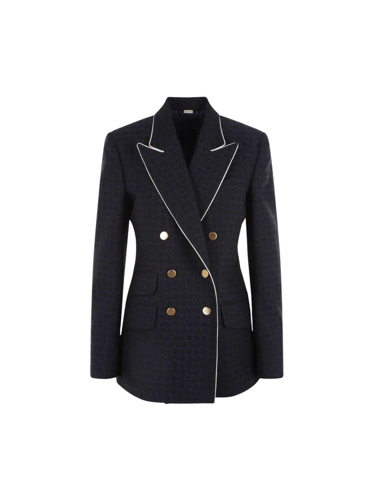 Horsebit Jacquard Jacket-Gucci-JOHN JULIA