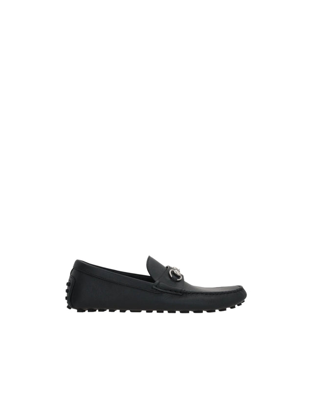 Horsebit Leather Driver Loafers-GUCCI-JOHN JULIA