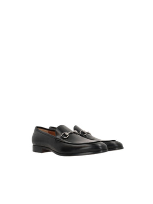 Horsebit Leather Loafers-GUCCI-JOHN JULIA