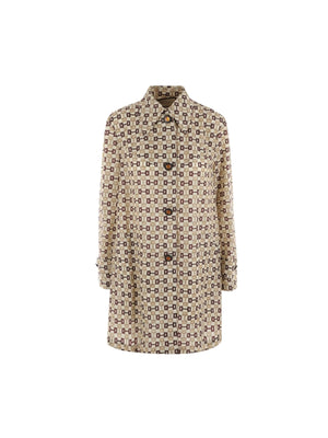 Horsebit Print Overcoat-Gucci-JOHN JULIA