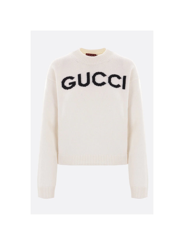 Intarsia Wool Sweater-GUCCI-JOHN JULIA