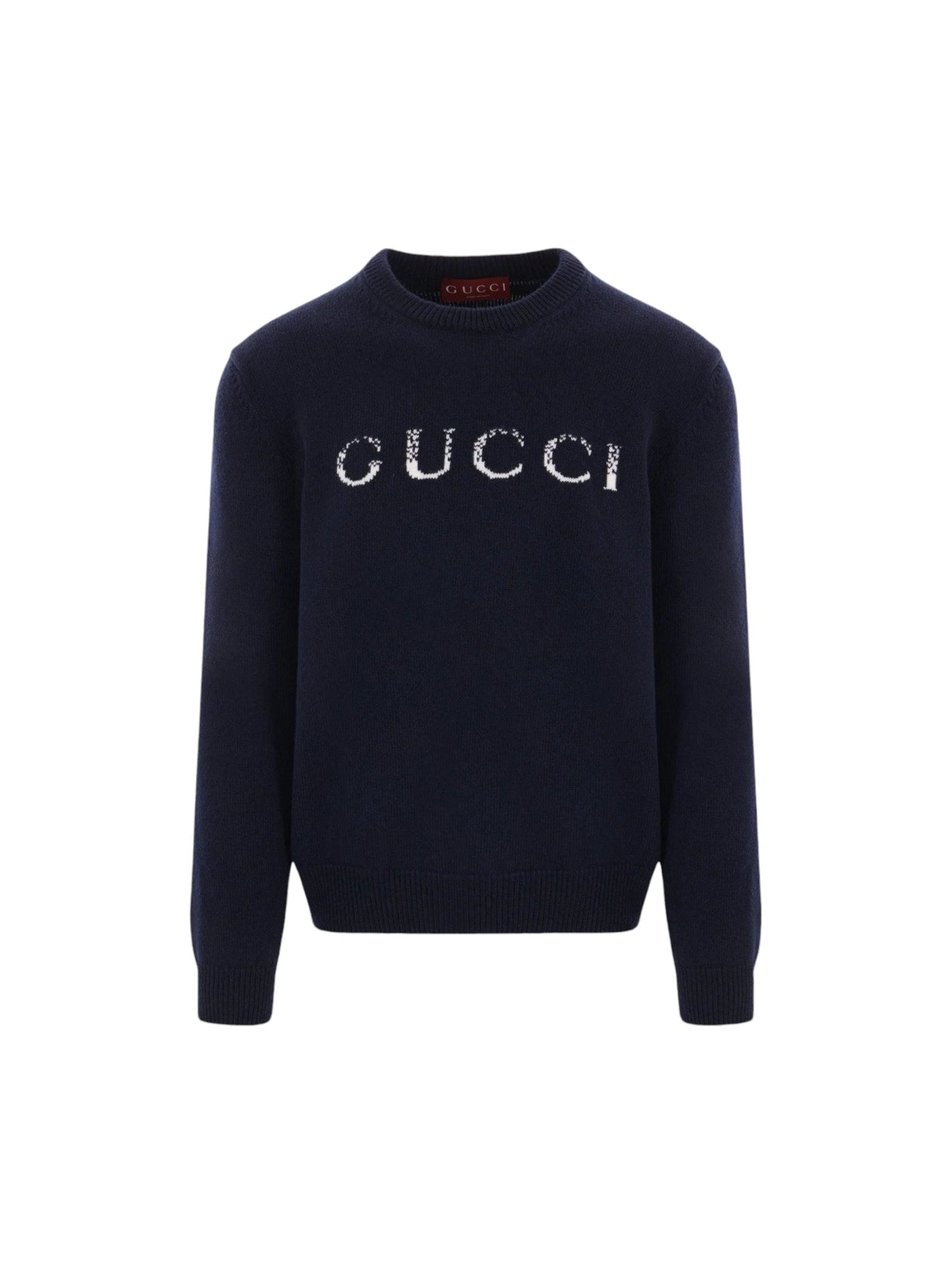 Intarsia Wool Sweater-GUCCI-JOHN JULIA